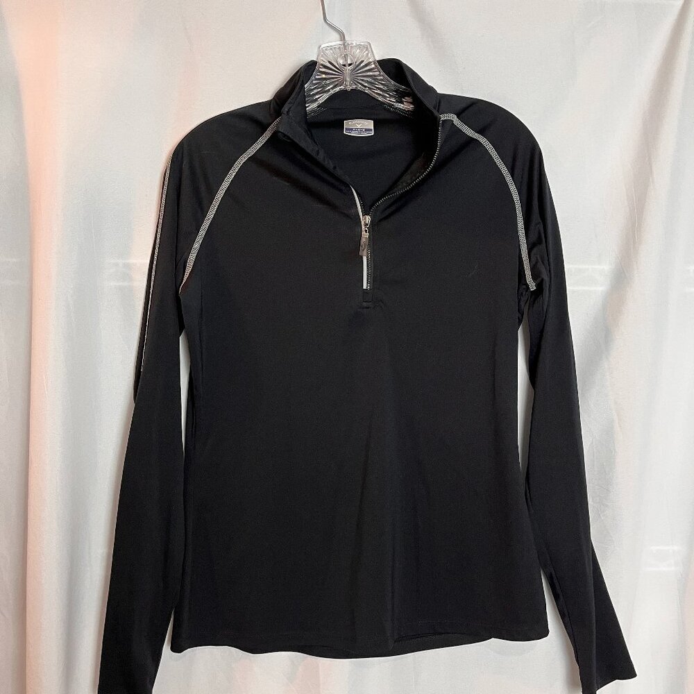 Women's Black Callaway 1/4 Zip Pullover Golf Top Size M